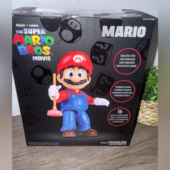 Super Mario Bros Movie Action Figure - Red and Blue - Picture 3 of 4